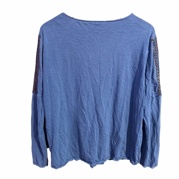 Sundance Long Sleeve Embroidered Beaded Top Size Large Bohemian Coachella Style - Picture 5 of 8
